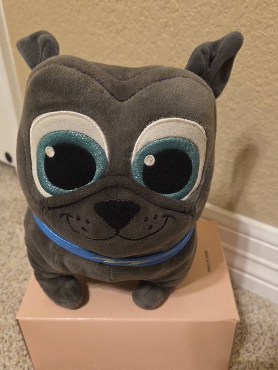 Disney Other - Disney's Bingo Puppy Dog Pals Plush Gray Dog Toy with Teal Eyes